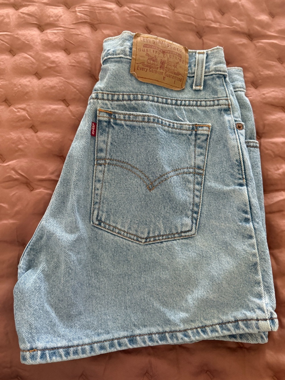 Vintage High Waist Levi’s Denim Jean Shorts Junior Size 11 Blue Jean